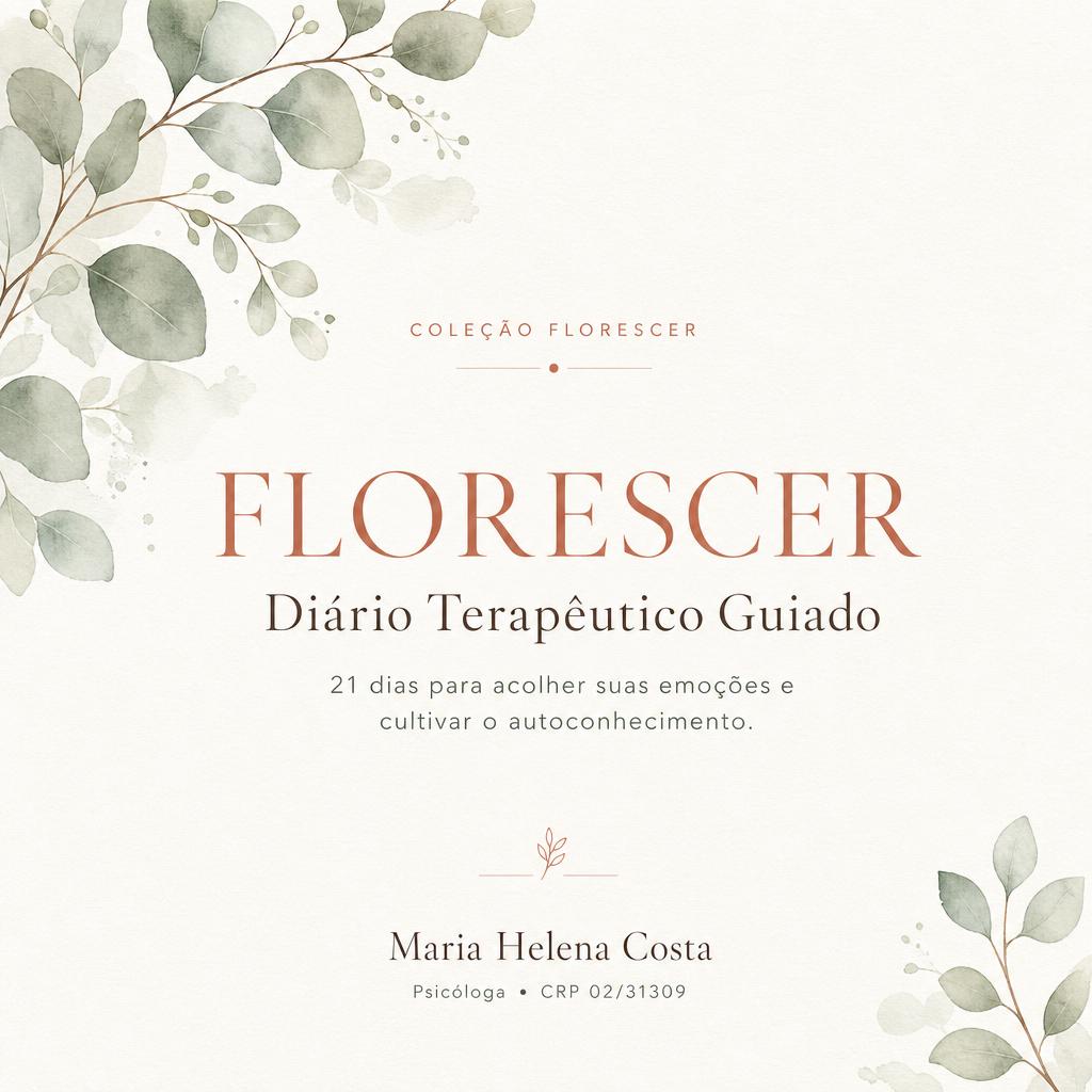 Capa do Florescer | Diário Terapêutico Guiado